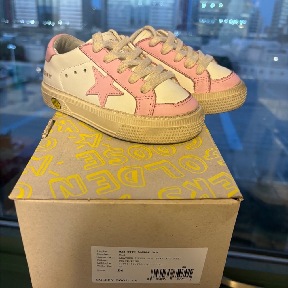 Golden Goose Kids Sneakers in Pink and Cream